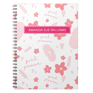 Period / Menstrual Cycle - Your Name /Monogram No Notizblock