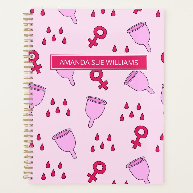 Period / Menstrual Cycle - Your Name /Monogram Not Planer (Vorderseite)