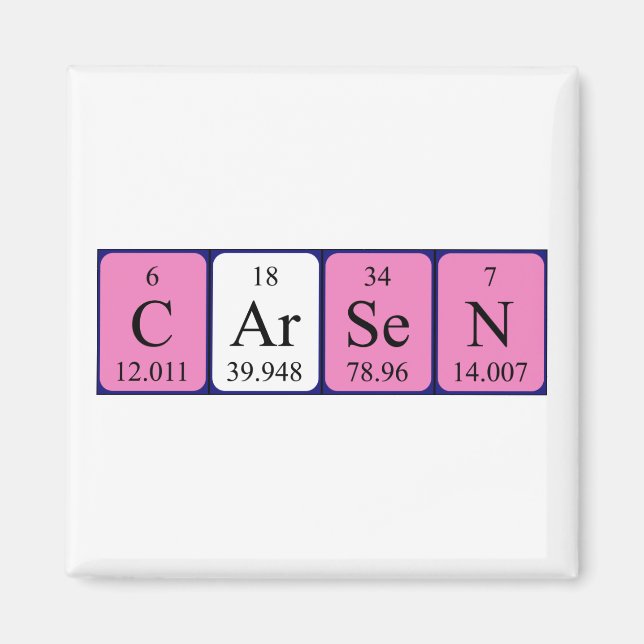 Periodenmagnet Carsen Magnet (Vorne)