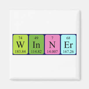 Periodenmagnet des Gewinners Magnet