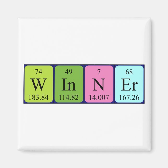 Periodenmagnet des Gewinners Magnet (Vorne)