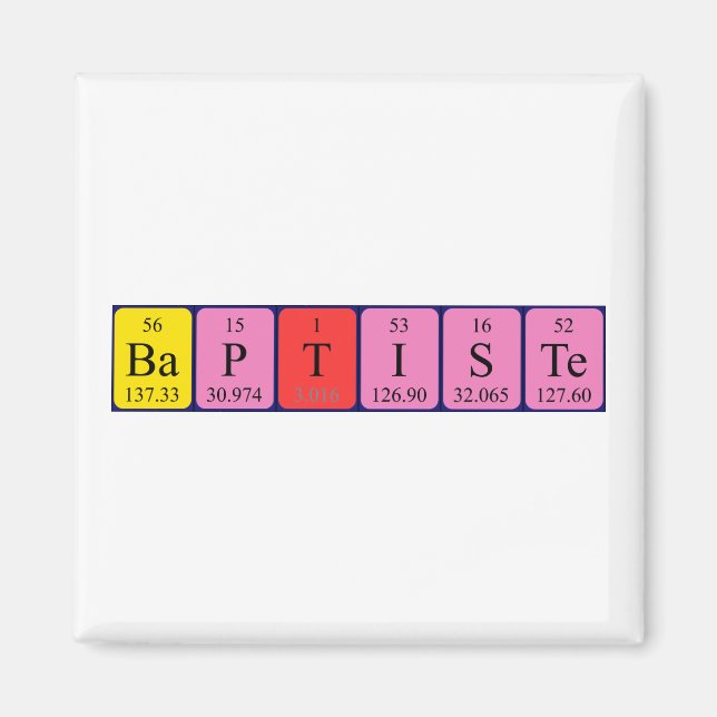 Periodenmagnet für Baptiste Magnet (Vorne)