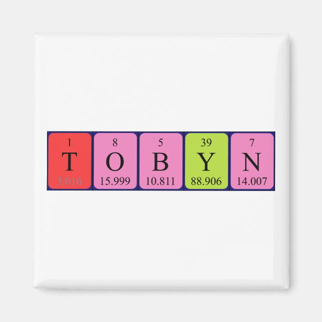 Periodenmagnet für Tobyn Magnet (Vorne)