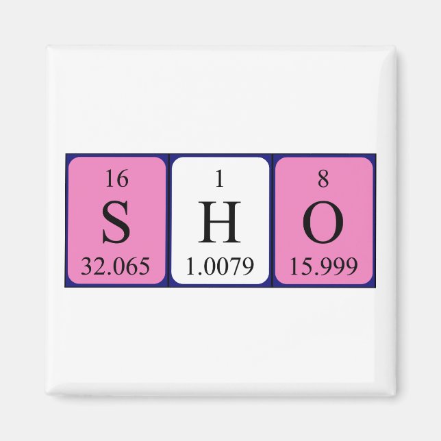 Periodenmagnet Magnet (Vorne)