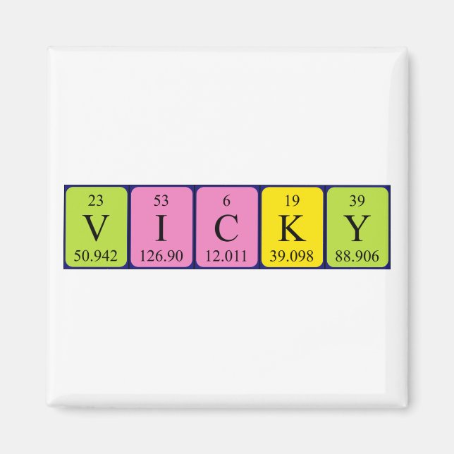 Periodenmagnet Magnet (Vorne)