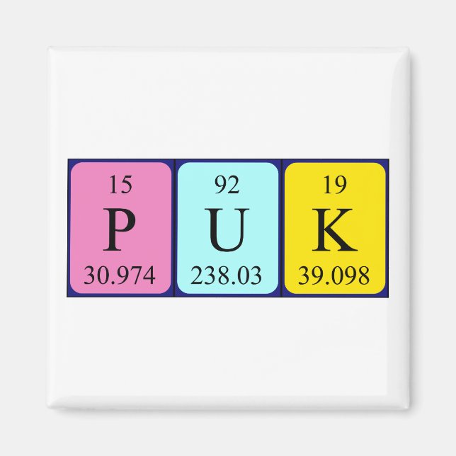 Periodenmagnet Magnet (Vorne)