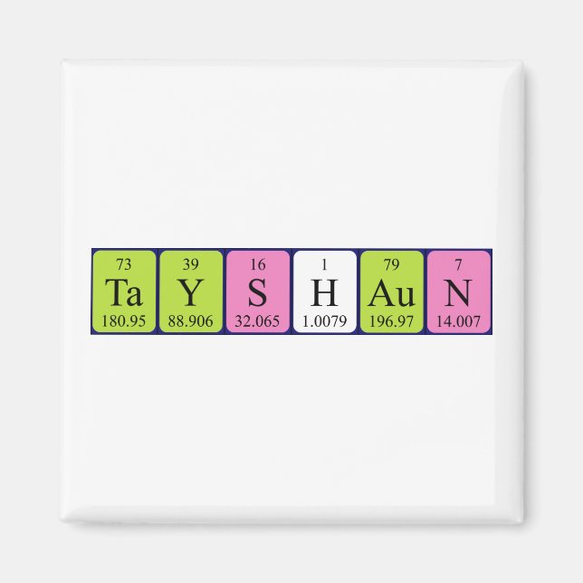 Periodenmagnet von Tayshaun Magnet (Vorne)