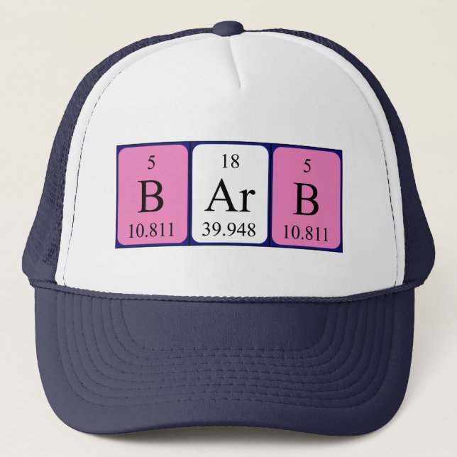 Periodenname der Barbe Truckerkappe (Vorderseite)