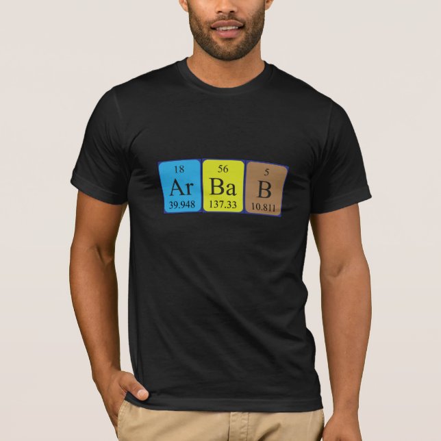 Periodenname-Shirt für Arbab T-Shirt (Vorderseite)