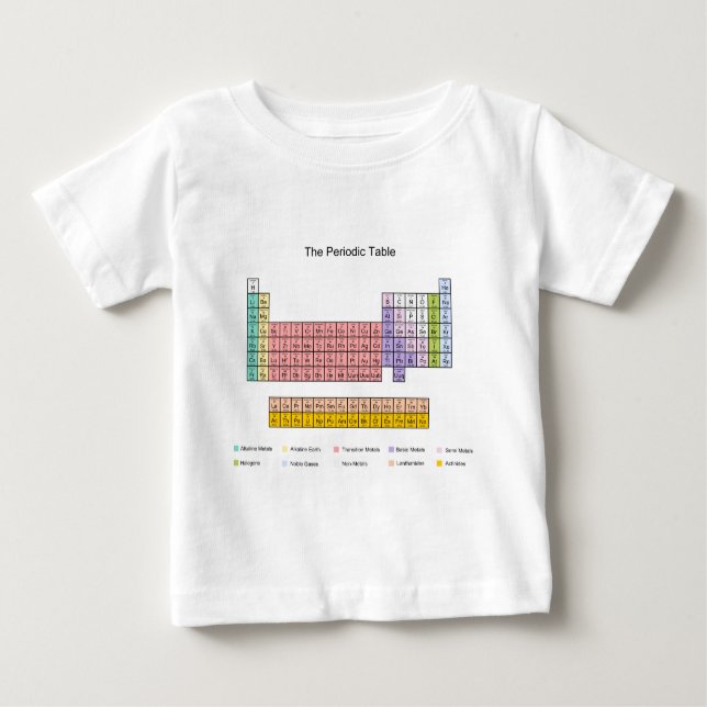 Periodensystem Baby T-shirt (Vorderseite)