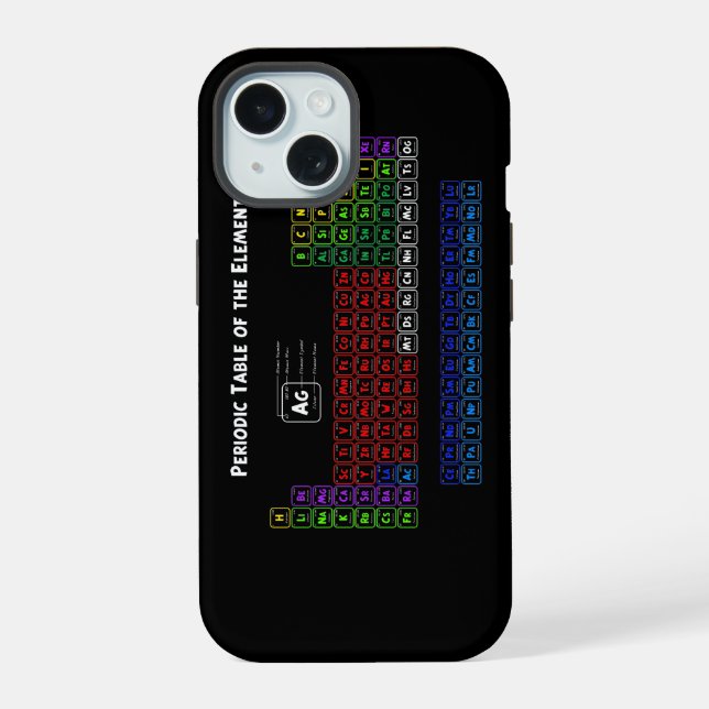 Periodensystem der Elemente 1 iPhone 15 Hülle (Rückseite)