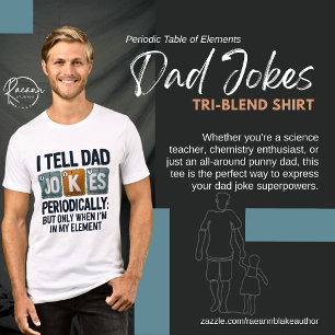 Periodensystem der Elemente Papa-Witze Tri-Blend Shirt