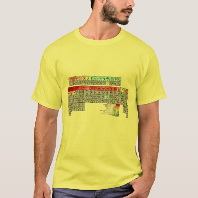 Periodensystem der Elemente--Umgedreht T-Shirt (Vorderseite)