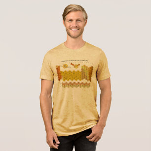 Periodensystem der Elemente Wabenstruktur Tri-Blend Shirt