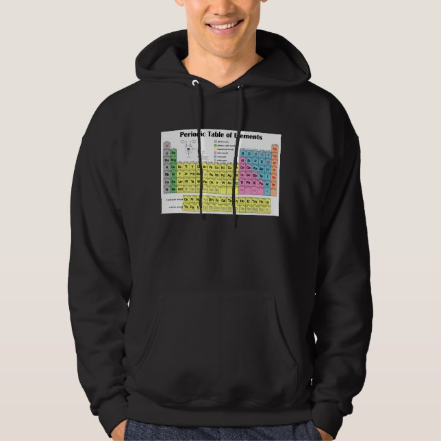Periodensystem des Element-mit Kapuze Sweatshirts (Vorderseite)