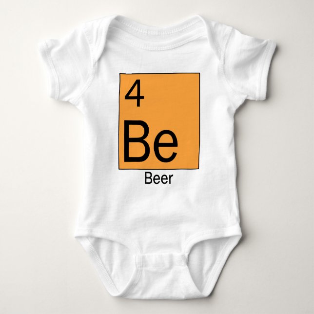 Periodensystem des Elementt-shirts Baby Strampler (Vorderseite)