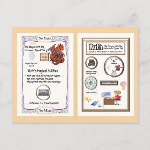 Periodensystem-Drache - Ruthenium Postkarte