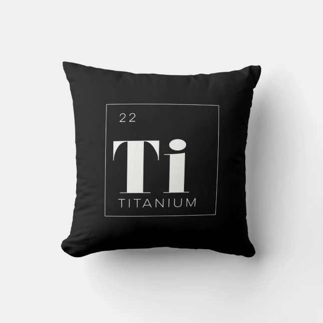 Periodensystem-Element-Kissen-//-Titan Kissen (Vorderseite)