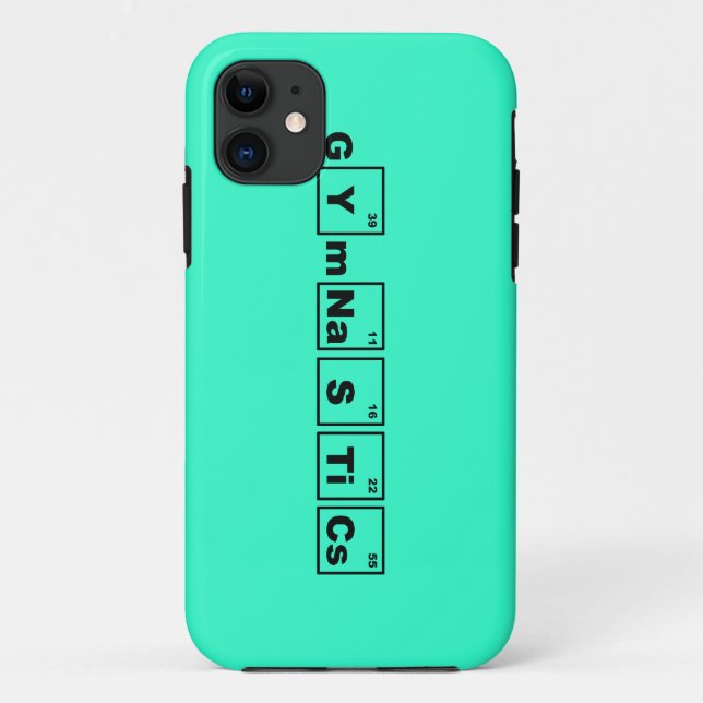 Periodensystem-Gymnastik Case-Mate iPhone Hülle (Rückseite)