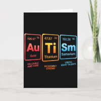 Periodensystem inspiriertes Autismus-Wissenschafts