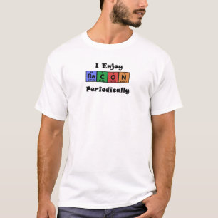 Periodensystem-Speck-Wissenschafts-Chemie lustig T-Shirt