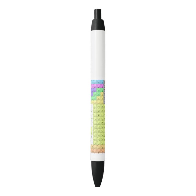 Periodensystem-Stift Kugelschreiber (Vorderseite Vertikal)