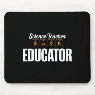 Periodensystem Wissenschaftslehrer Erzieher Black Mousepad