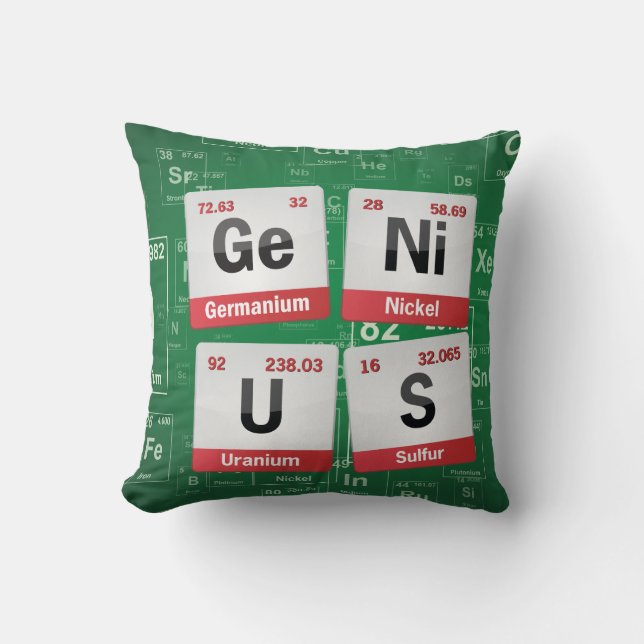 Periodensystemkissen des GENIES | Kissen (Vorderseite)