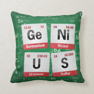 Periodensystemkissen des GENIES   Kissen