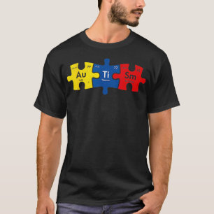 Periodic Element Autismus Puzzle Autismus Bewussts T-Shirt