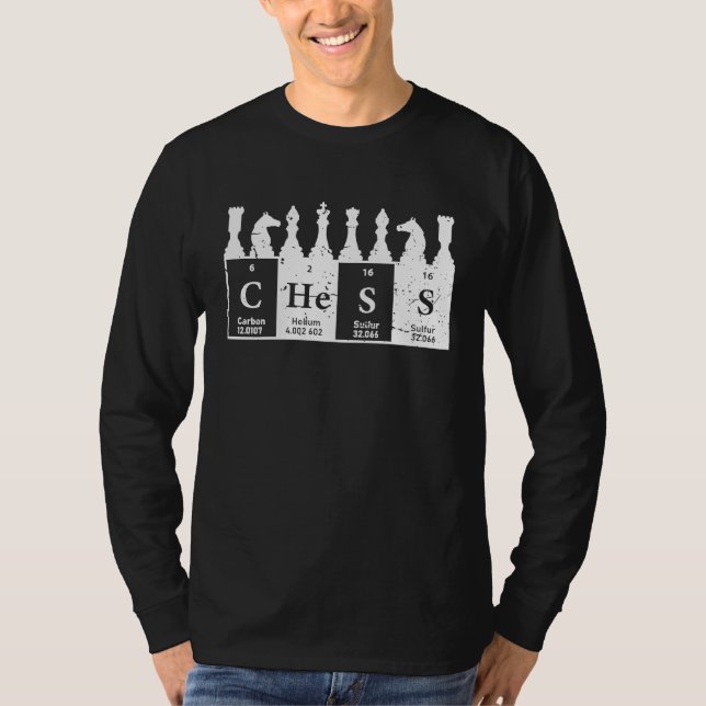 Periodic Table Elements Chess T-Shirt (Vorderseite)