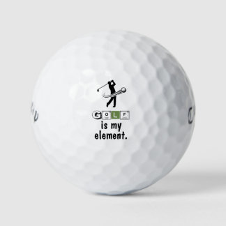 Periodic Table 'Golf Is My Element' Science Humor  Golfball