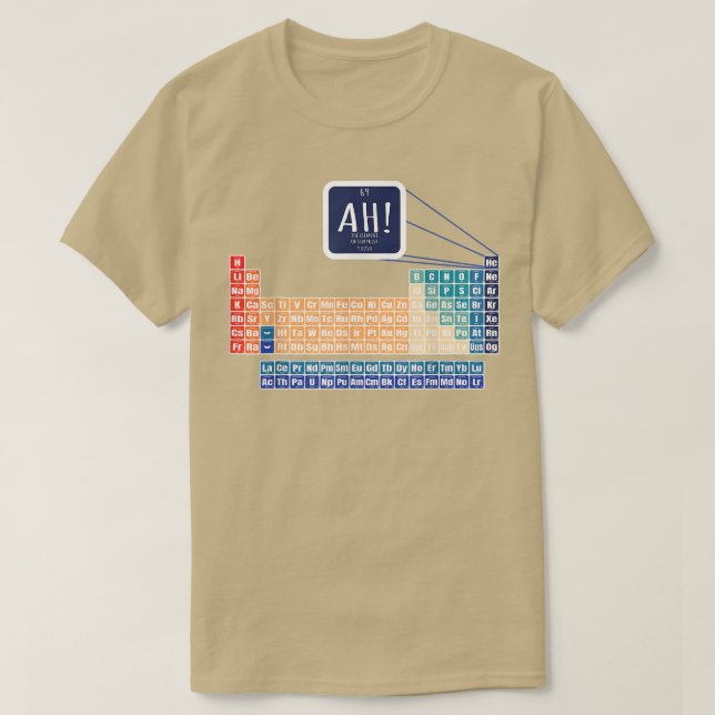 Periodical Table Design Element of Überraschung Sc T-Shirt (Design vorne)