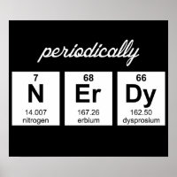 Periodisch Nerdy Element Symbole