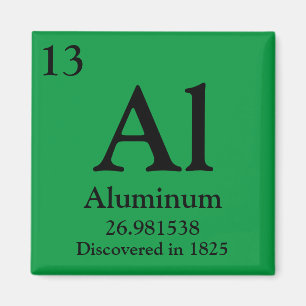 Periodische Aluminiumtabelle Magnet