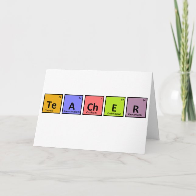 Periodische Bewertung von Tischlehrern Karte (Vorderseite)