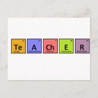 Periodische Bewertung von Tischlehrern Postkarte
