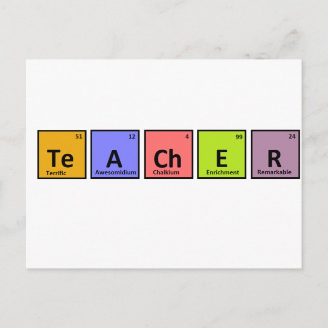 Periodische Bewertung von Tischlehrern Postkarte (Vorderseite)