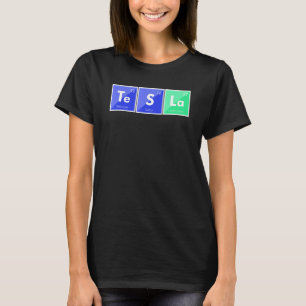 Periodische Elektrofahrzeuge (Tesla Periodic Table T-Shirt