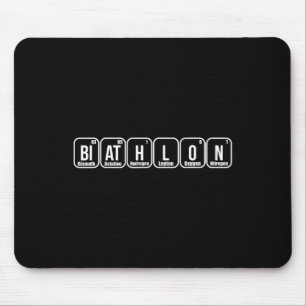 Periodische Elemente Nerd Geschenk Funny Biathlon Mousepad