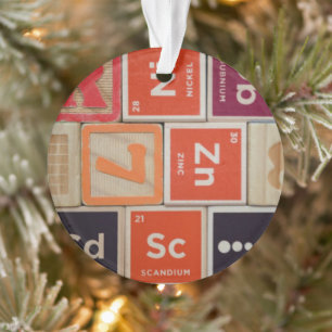 Periodische Elemente Zink-Wissenschaft Ornament