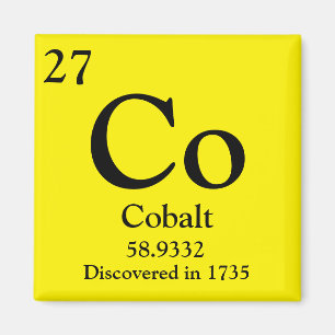 Periodische Kobalttabelle Magnet