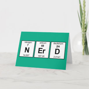 Periodische Nerd-Tabelle Karte