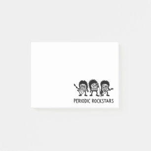 Periodische Rockstars Chemie Humor Post-it Klebezettel