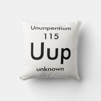 Periodische Tabelle 115 Ununpentium Pillow Kissen