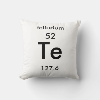 Periodische Tabelle 52 Tellurium Pillow Kissen