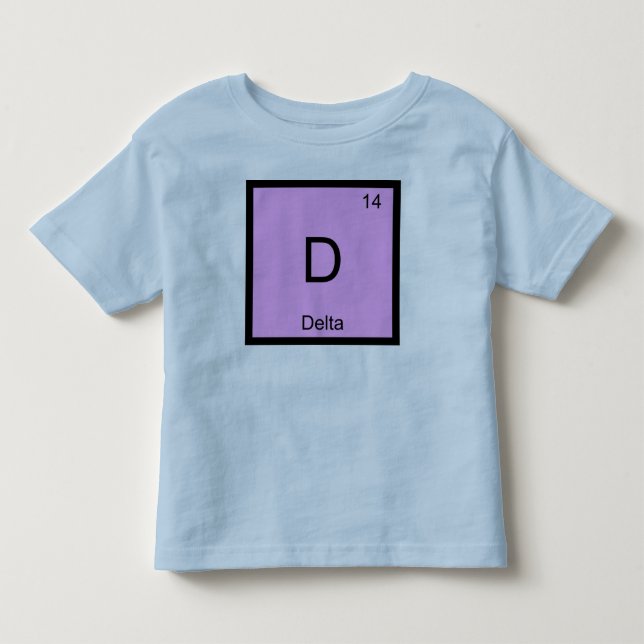 Periodische Tabelle "Delta Name Chemistry Element" Kleinkind T-shirt (Vorderseite)