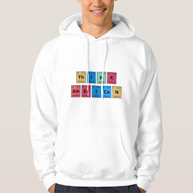 Periodische Tabelle denken Hoodie (Vorderseite)