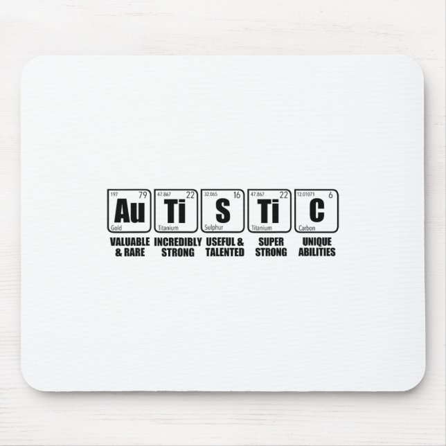 Periodische Tabelle der Elemente a Mousepad (Vorne)