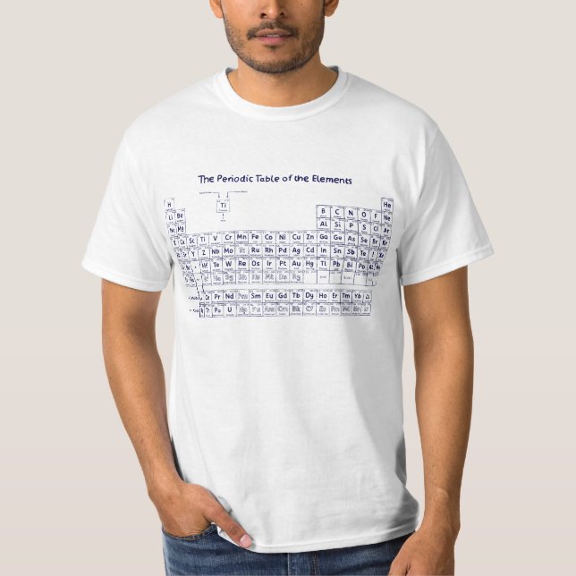 Periodische Tabelle der Elemente - Hand gezeichnet T-Shirt (Vorderseite)